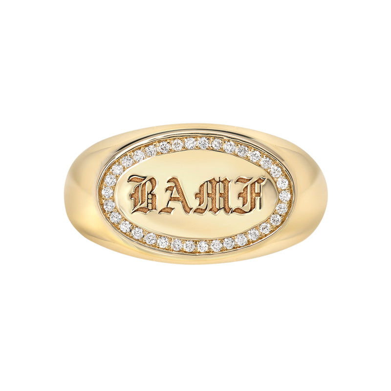 B.A.M.F. Signet Ring
