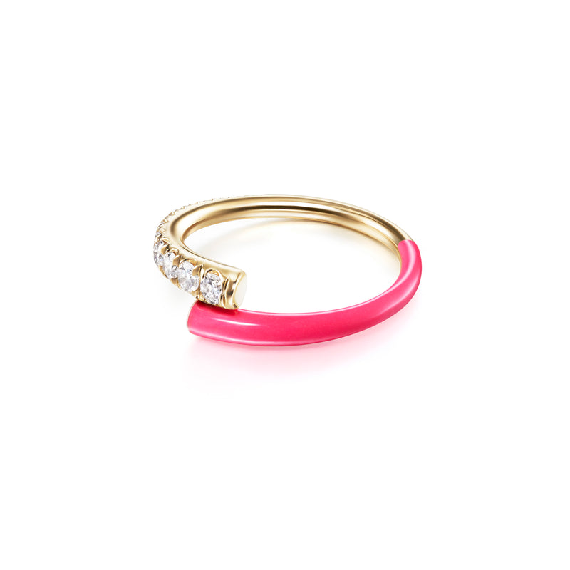 Lola Pinky Ring (Neon Pink Enamel)