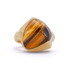 Tiger's Eye Cubed Ring