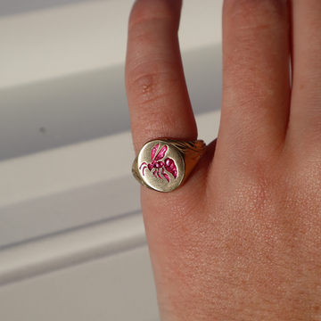 Honey Bee Signet Ring