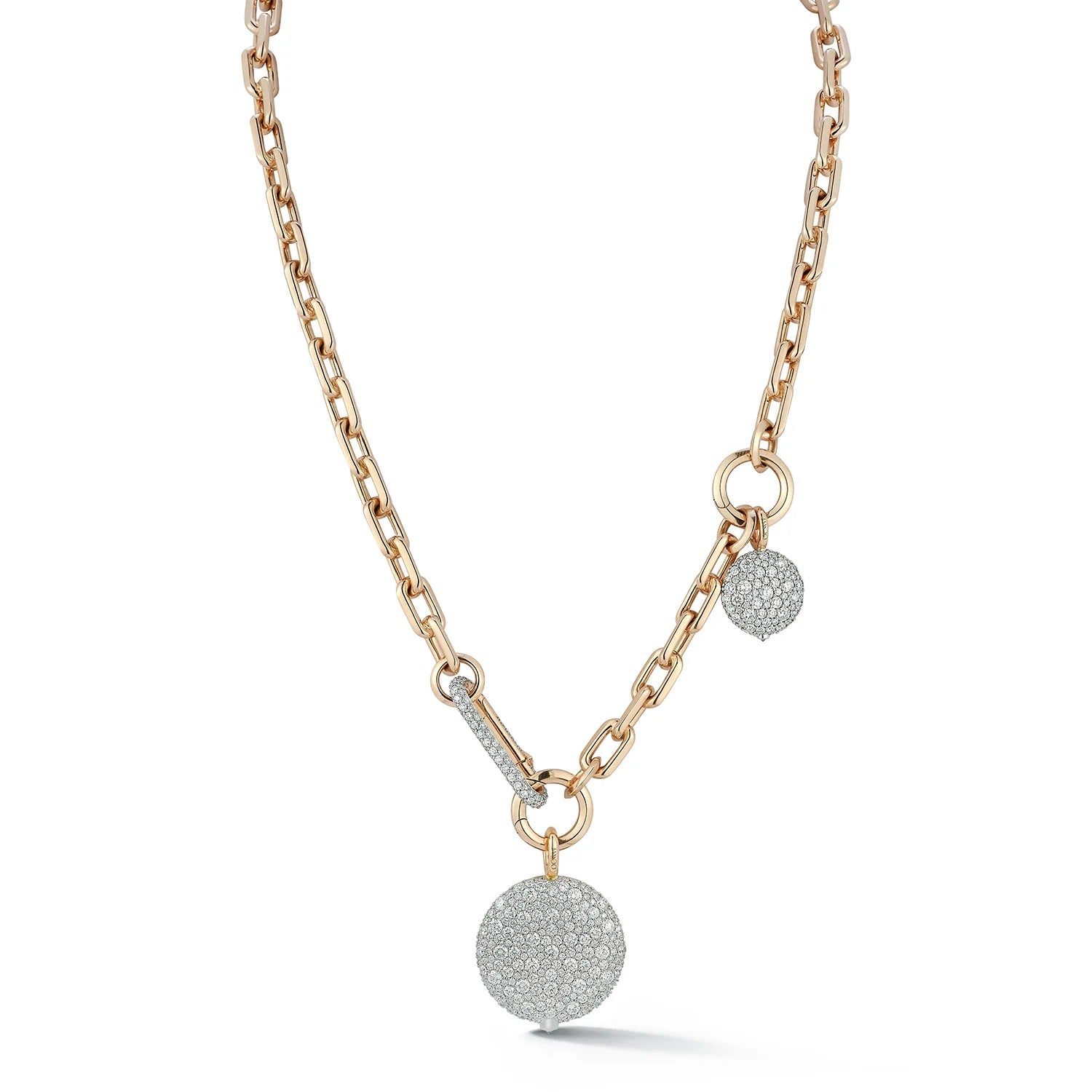Saxon Rose Gold Chain Link Necklace