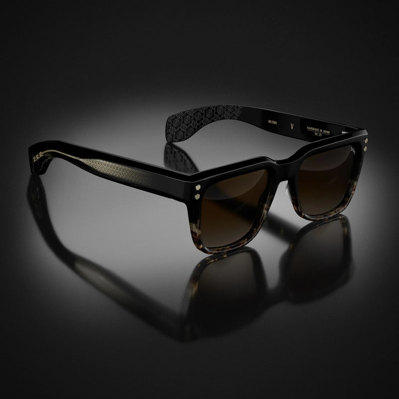 Model V Sunglasses x Black/Tortoise Fade Frame