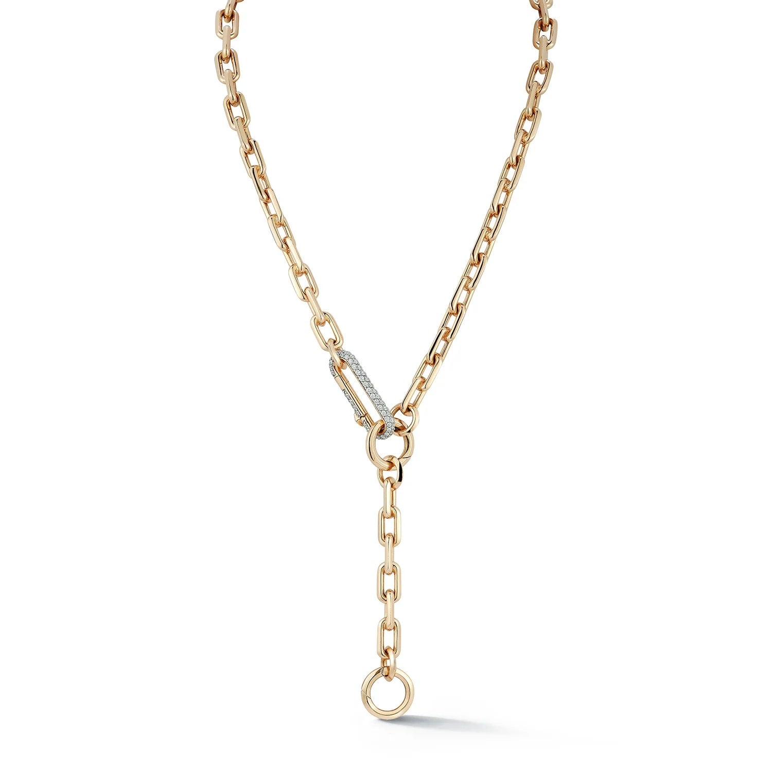 Saxon Rose Gold Chain Link Necklace