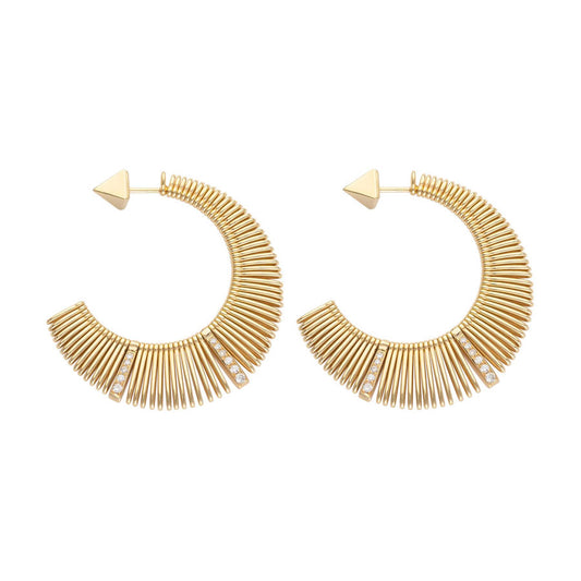 Guitar + Diamond Maxi Earring