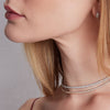 Classic 18K Rose Gold Diamond Tennis Necklace