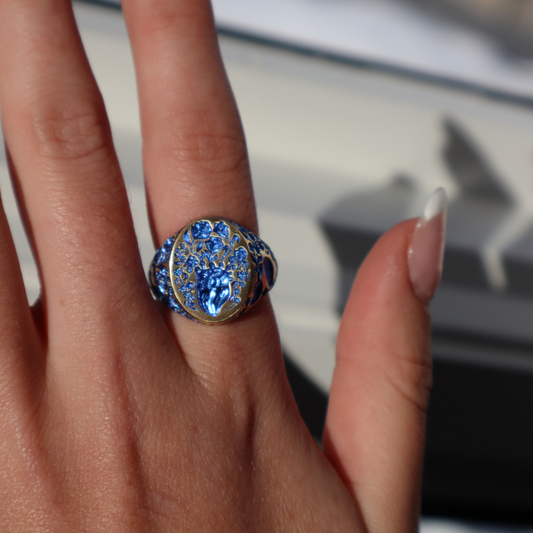 Classic Heart Signet (Blue)