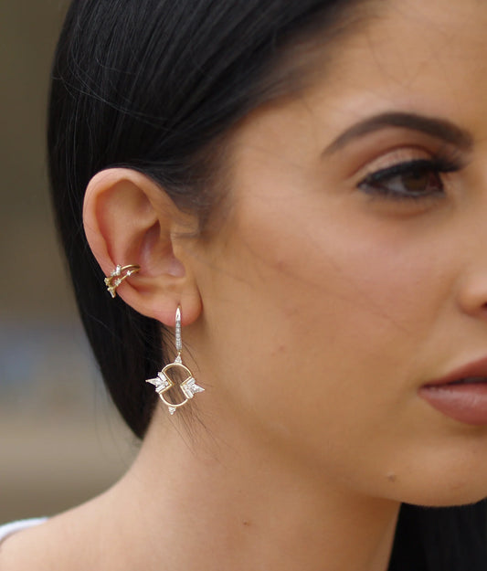 Figure Eight Shield Earrings