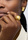 Starburst Dome Ring - Plain Gold