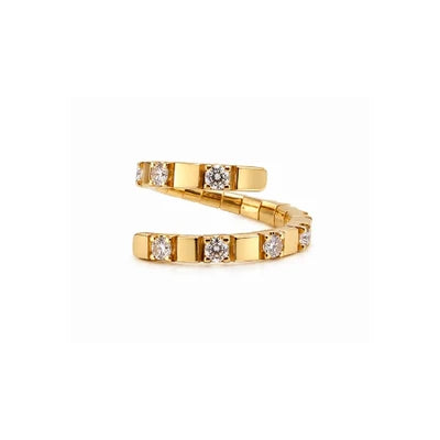 Shiraz Double Snake Ring