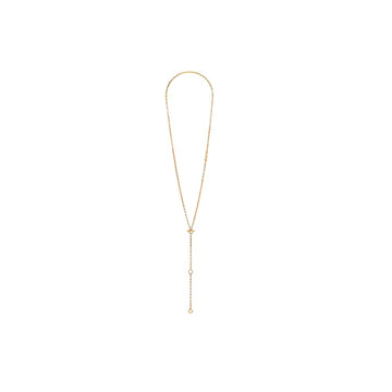 16" 3MM Open Link Necklace, White Gold