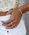 4 Carat Diamond 3 Sided Band Ring - White