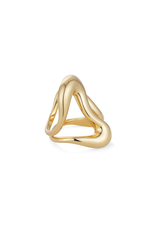 Bold Stream Open Ring
