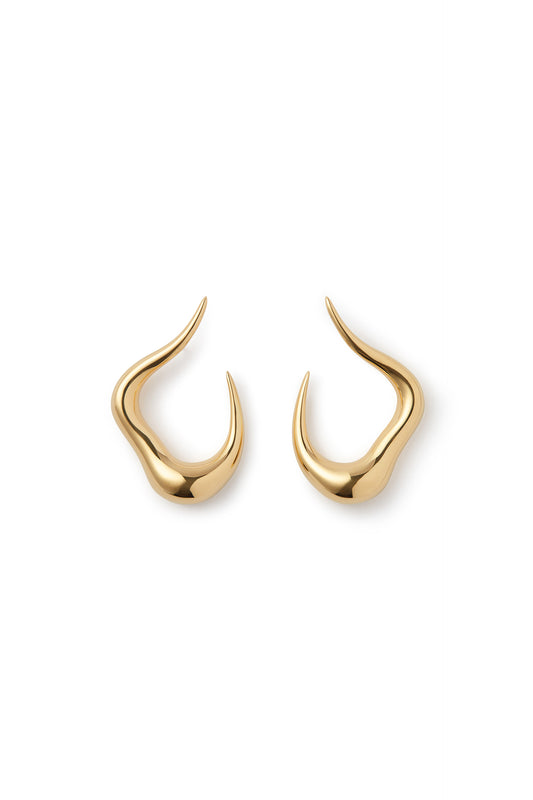 Bold Stream Open Small Earrings