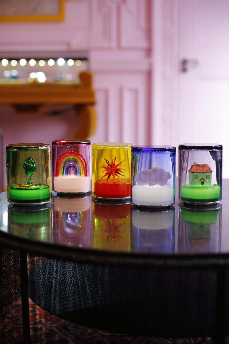 Cloud Murano Glass Rechargeable Light