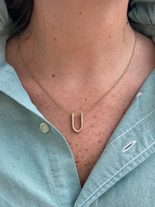Mara Small Folded Link Pendant