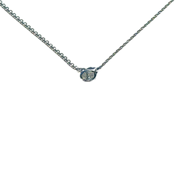 Oval Diamond Pendant