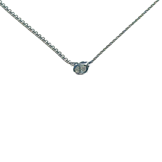 Oval Diamond Pendant