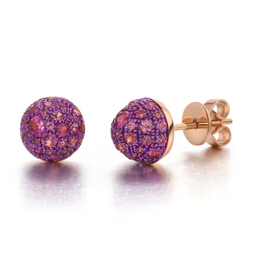 Rhodolite Bahia Stud Earrings