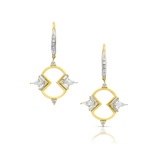 Figure Eight Shield Earrings