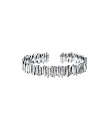 Classic Diamond Half Pave Cuff