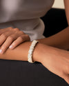 Classic Diamond Triple Row Full Baguette Cuff