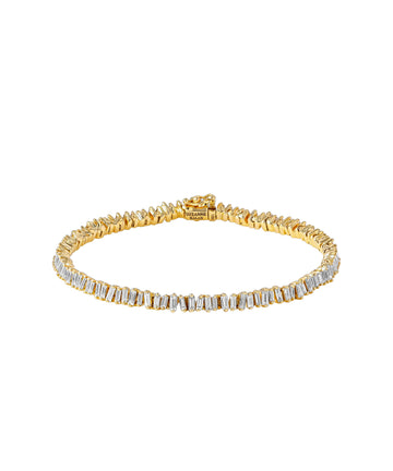 Classic Diamond Mini Baguette Tennis Bracelet