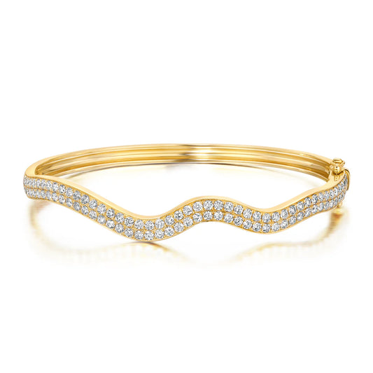 Rio Double Diamond Bangle