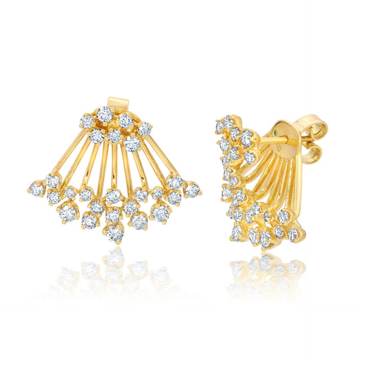 Diamond Acai Earrings with Jackets
