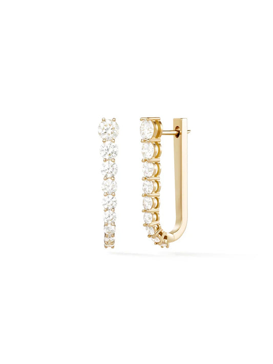 Aria U Hoop with Diamonds