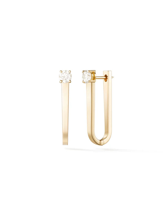 Aria U Hoop with Partial Diamonds