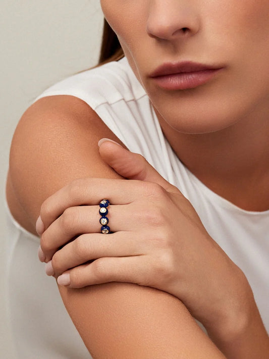 Audrey Eternity Band - Pink Enamel