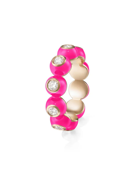 Audrey Eternity Band - Pink Enamel