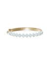 Audrey Hinged Bracelet - Pastel Blue Enamel