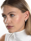 Audrey Huggie Hoop (Neon Pink Enamel)