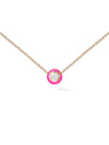 Audrey Pendant Small - Pink Enamel