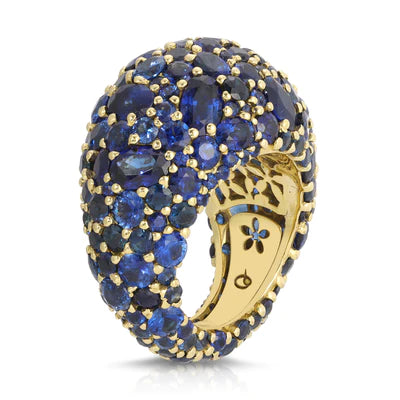 Azzurra Dome Ring - Sapphire