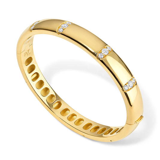 Veda Bangle with Diamonds
