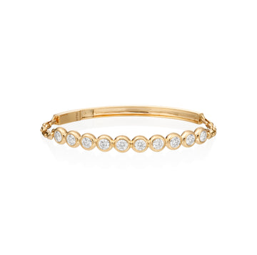 Small Diamond Bezel Set Moonlight Bracelet