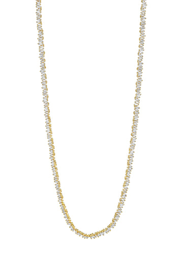 Classic Diamond Baguette Tennis Necklace