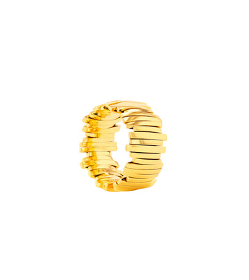 Solid Gold Jagged Wide Band
