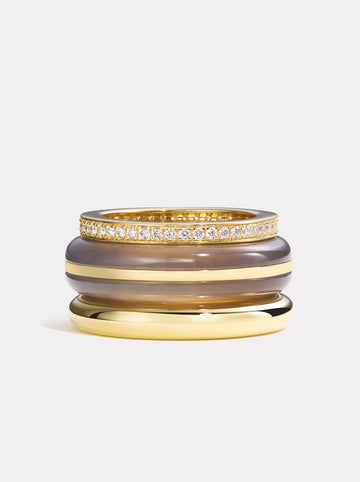Stack_Classic Ring Stack | Grey Agate