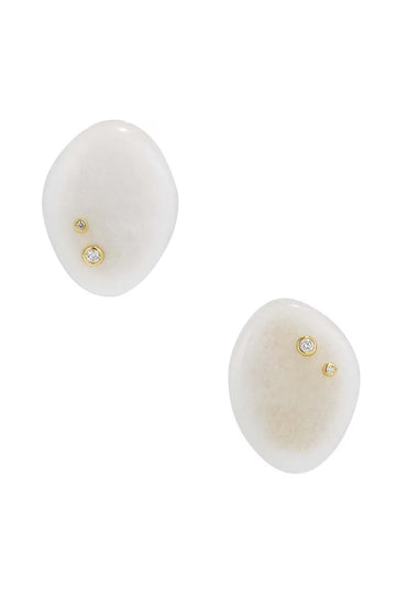 Venus Earrings- White Jasper