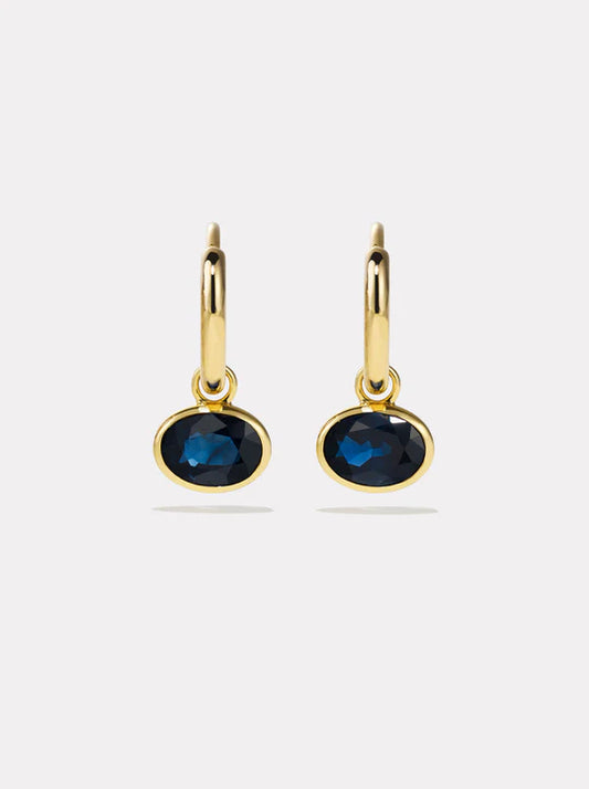 Orbit Hoops - Navy Sapphire