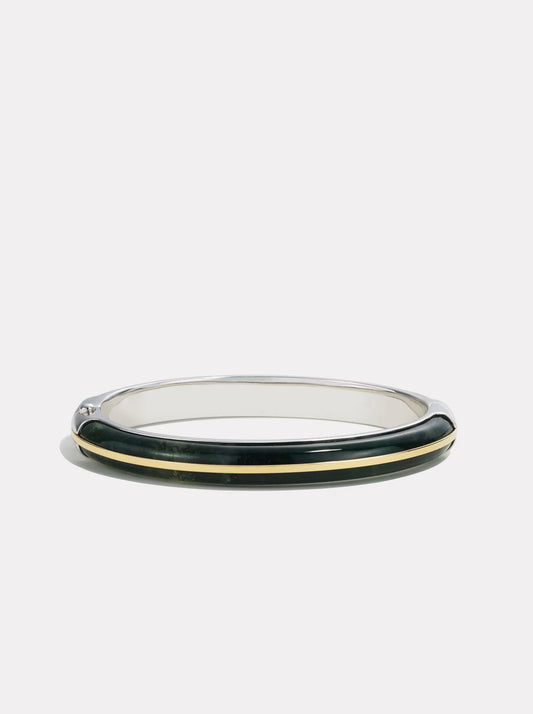 Essential Stacking Bangle Moss Agate