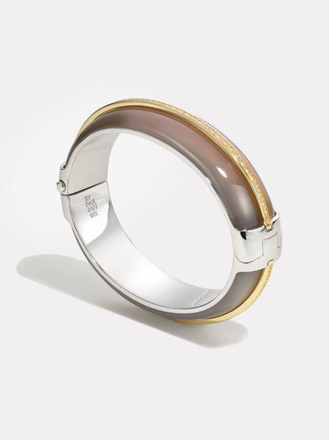 Grey Agate Pebble Cocktail Cuff