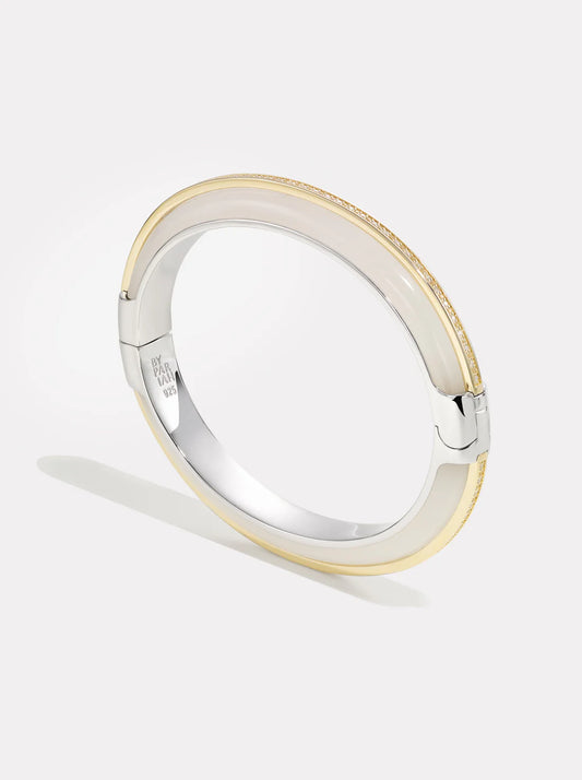 Essential Stacking Bangle White Jasper