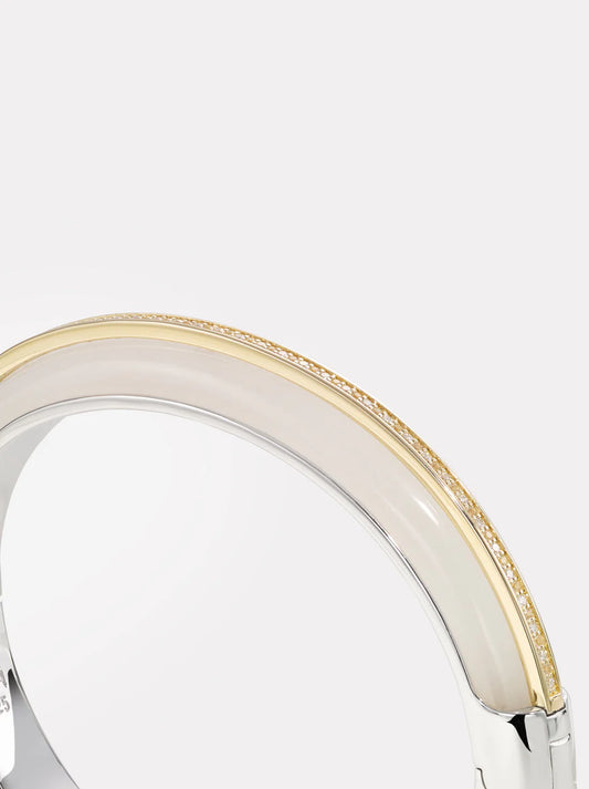 Essential Stacking Bangle White Jasper