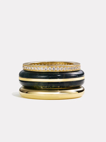 Stack_Classic Ring Stack | Moss Agate