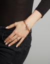 Saxon Diamond Chain Link Toggle Bracelet