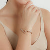 Saxon All Diamond Chain Link Toggle Bracelet